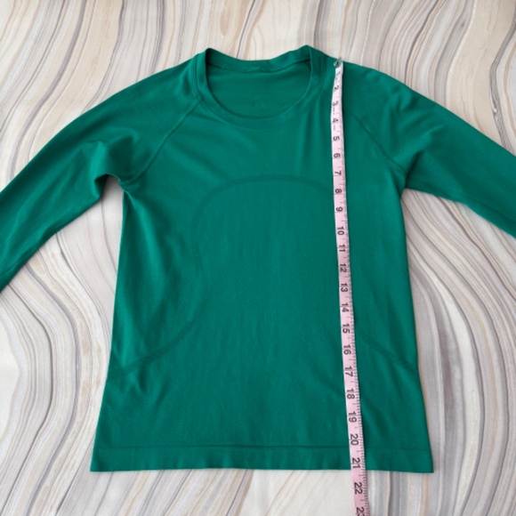 Lululemon Swiftly Tech Long Sleeve Shirt 2.0 *Race Length Green Size 6 $78 - Picture 13 of 15